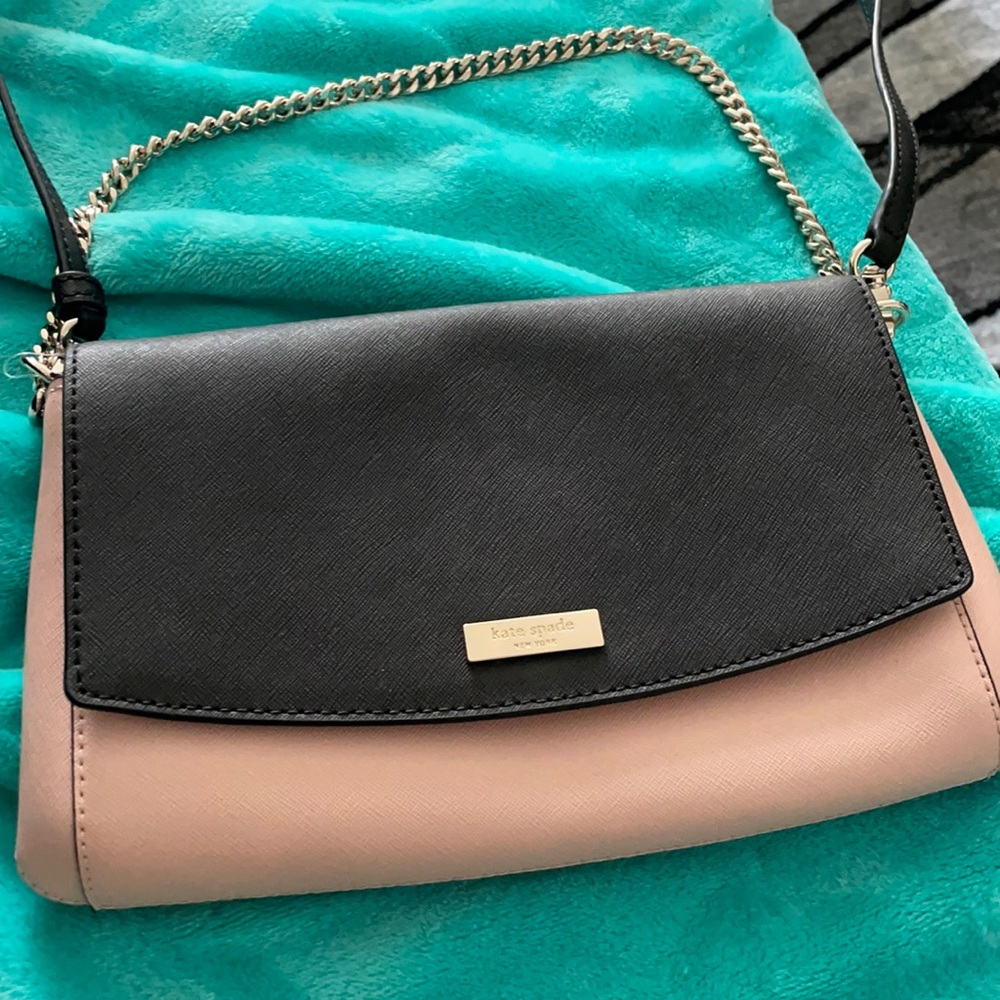 Kate Spade Greer Laurel Way Pink + Black Bag